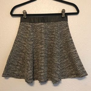H&M Black & White Mini Skater Skirt